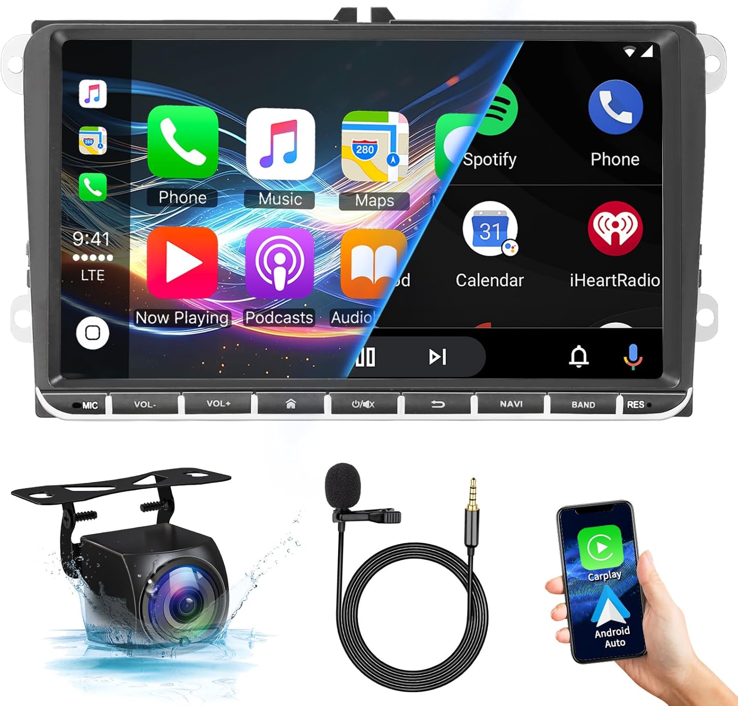 NAVIGATION RADIO 2 DIN ANDROID VW GOLF 5 6 V VI PASSAT B6 B7 SKODA SEAT 2GB