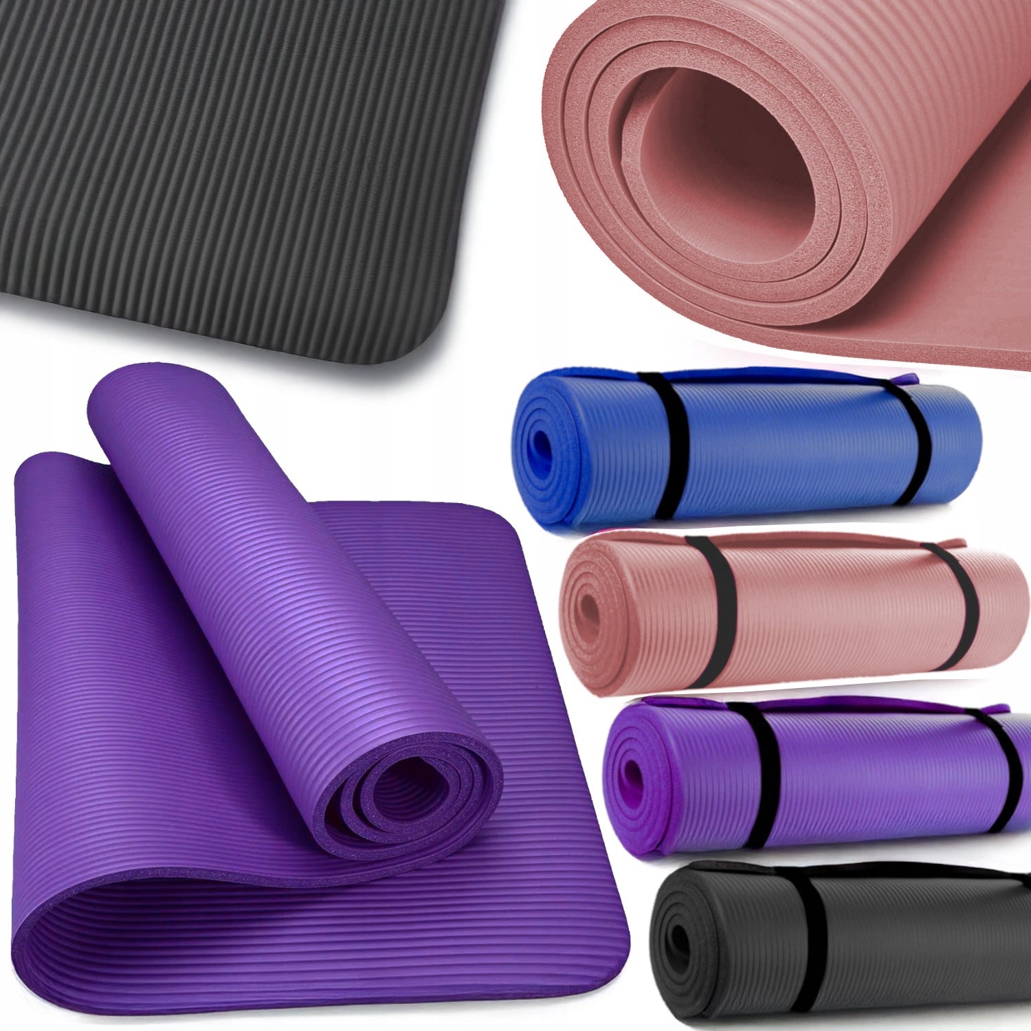 NBR MAT for fitness exercises Yoga aerobics Yoga THICK STRONG LARGE MAT 10 EAN (GTIN) 5905311711780