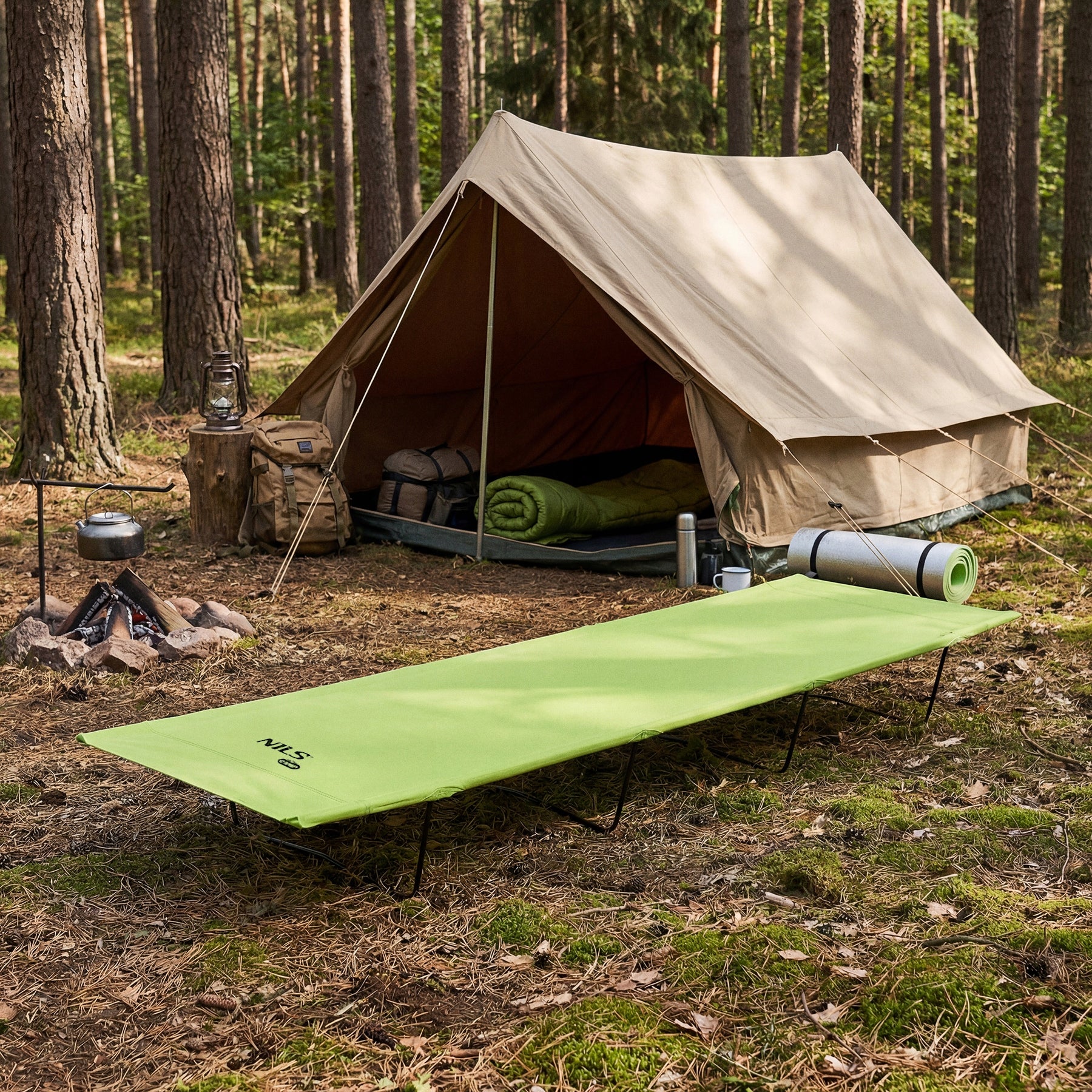 NC3504 ULTRA LIGHT MILITARY FIELD BED NILS CAMP Packaging status original