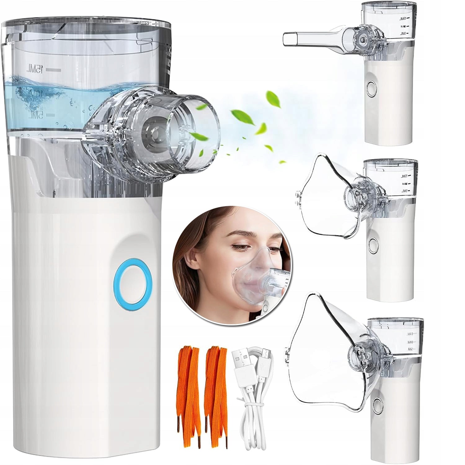 NEBULISER INHALER WITH MASK FOR ADULTS AND CHILDREN NEBULISER INHALER