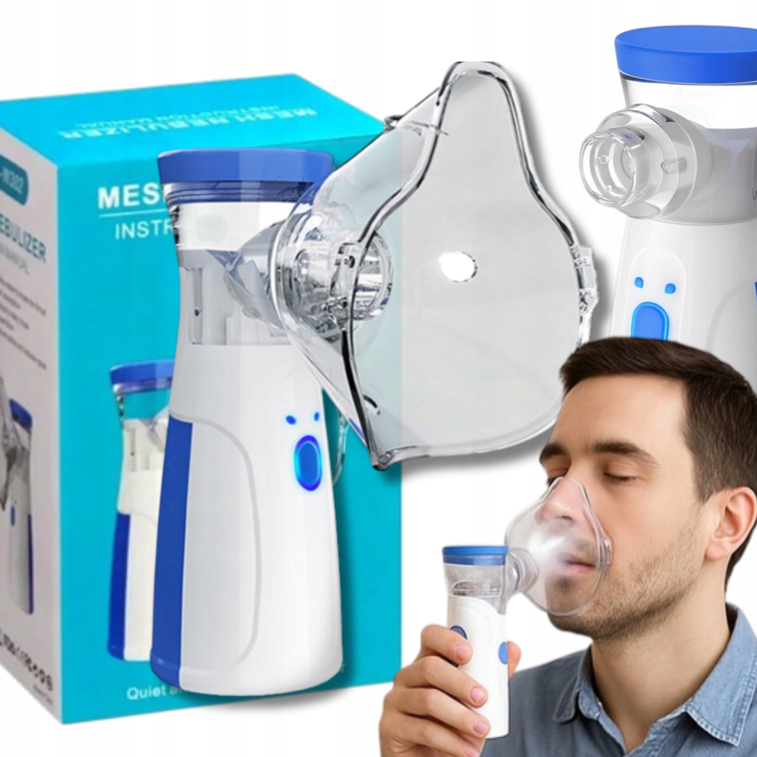 NEBULIZER INHALER FOR CHILDREN ADULTS MESH PORTABLE ON USB