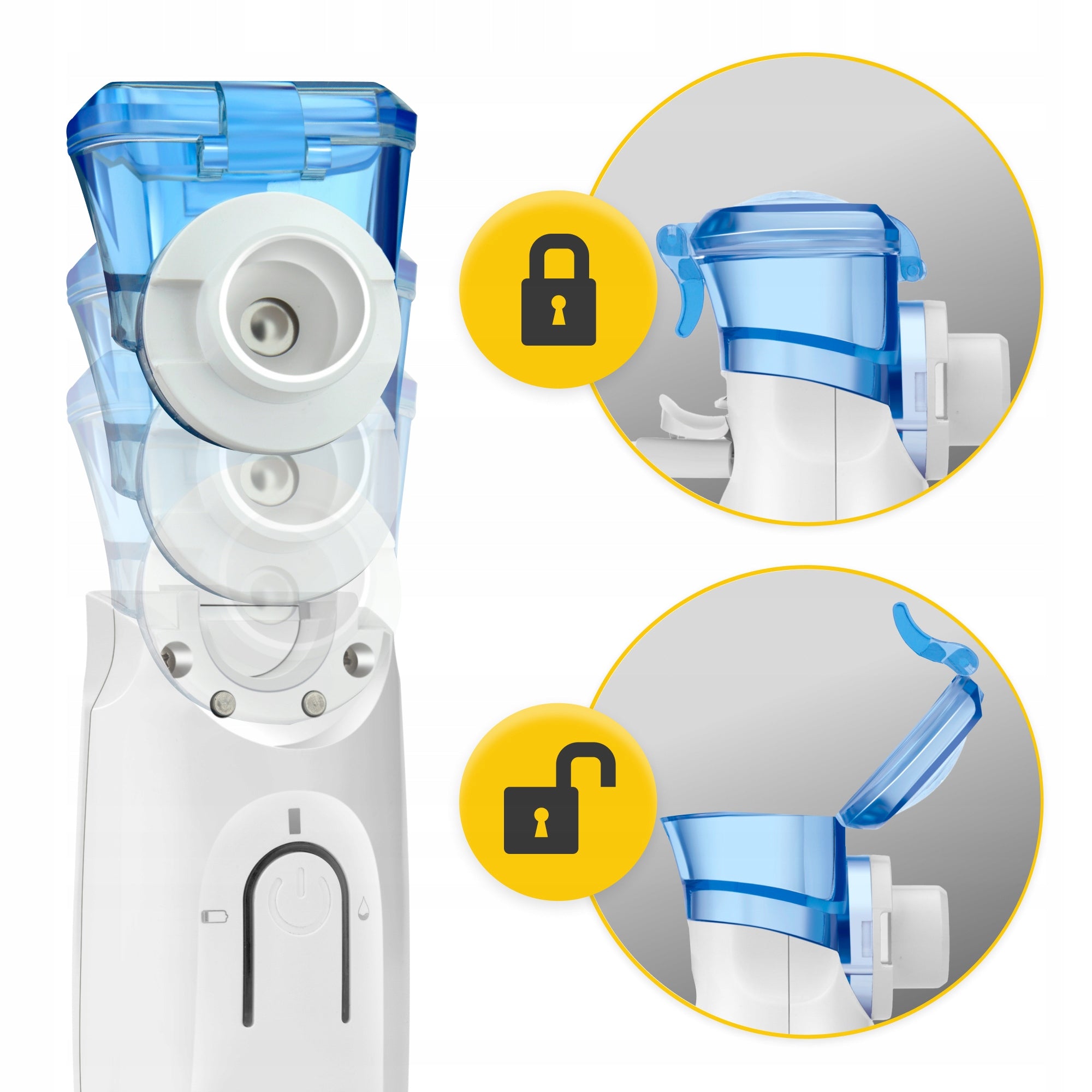 NEBULIZER INHALER FOR CHILDREN ADULTS MESH PORTABLE SILENT LITE Packaging status original