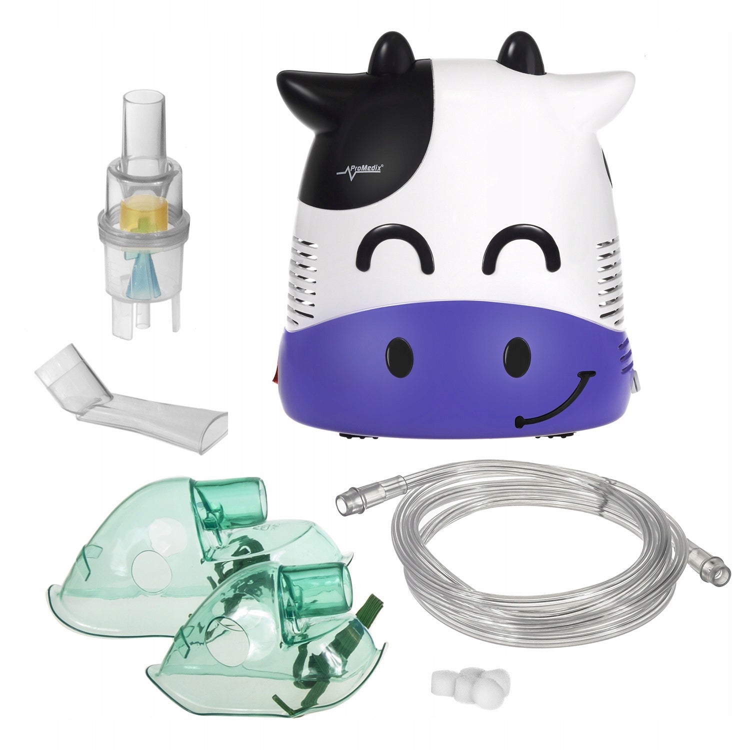 NEBULIZER INHALER FOR CHILDREN FUDGE + 2 MASKS Brand ProMedix