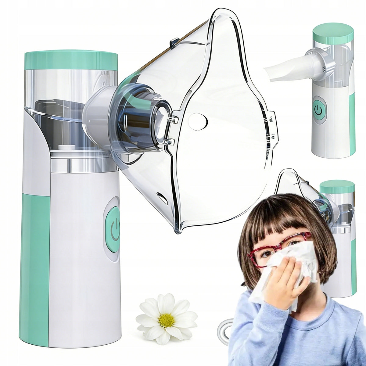 NEBULIZER INHALER For Children and ADULTS -PORTABLE for Rechargeable Silent Battery