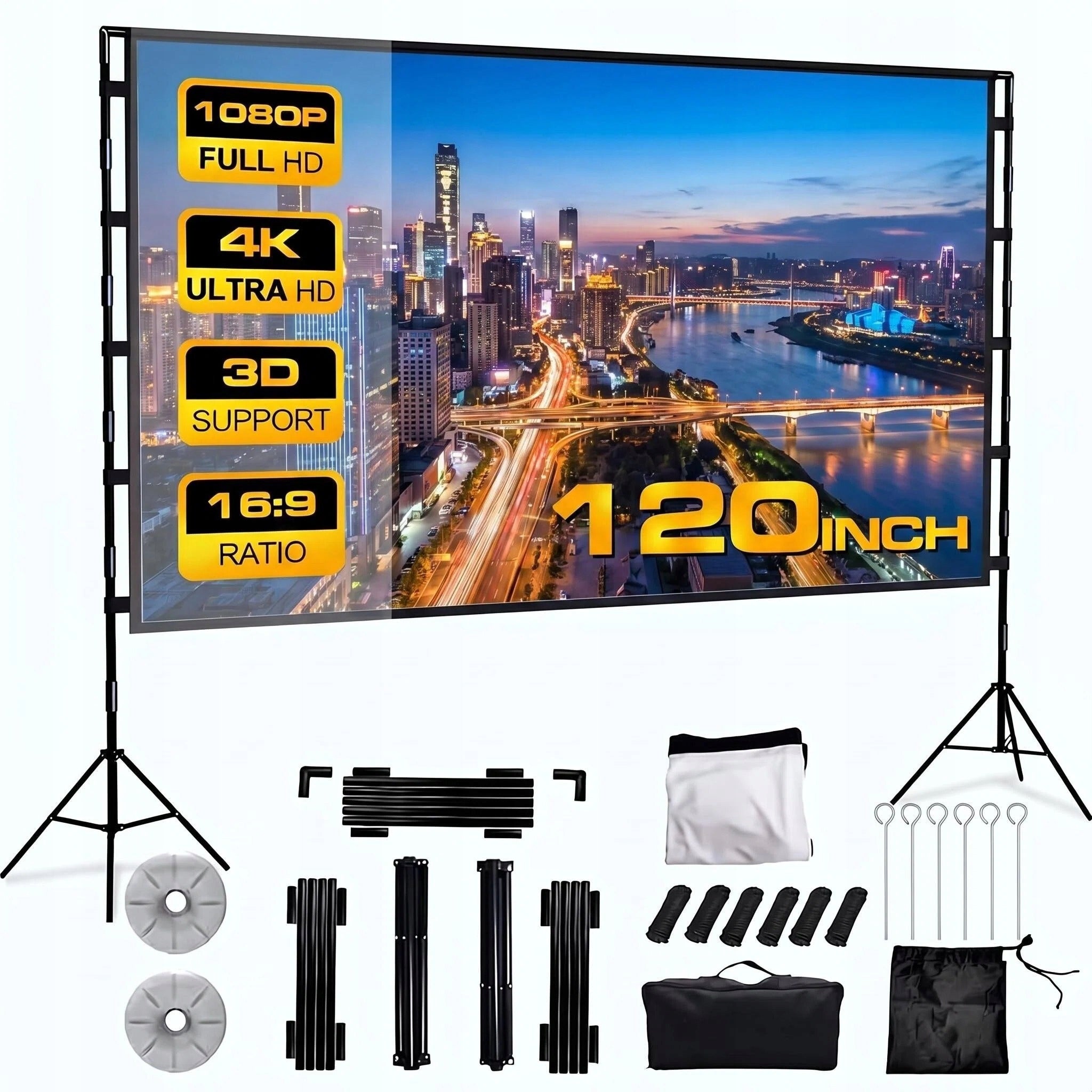 NECITE PROJECTION SCREEN FOR PROJECTOR 120" 4K 16:9