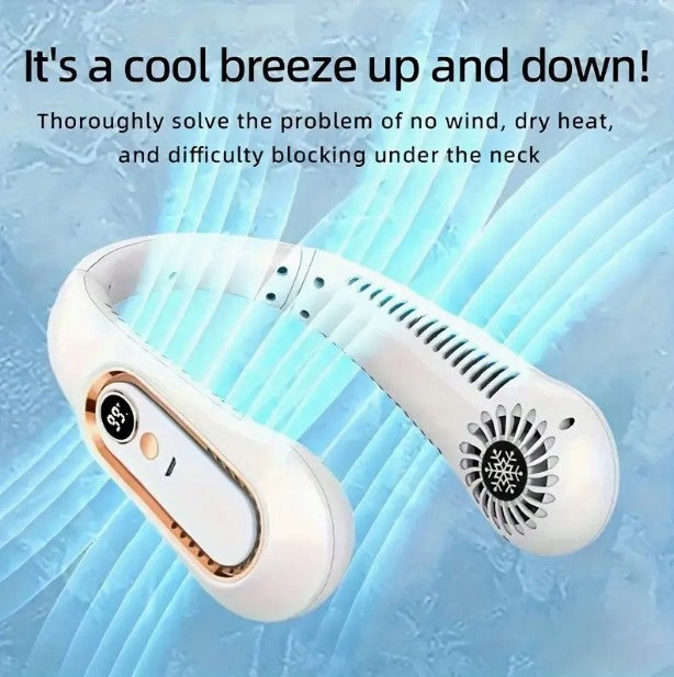 NECK FAN 5-STAGE SPEED CONTROL STRONG WHITE Brand no brand