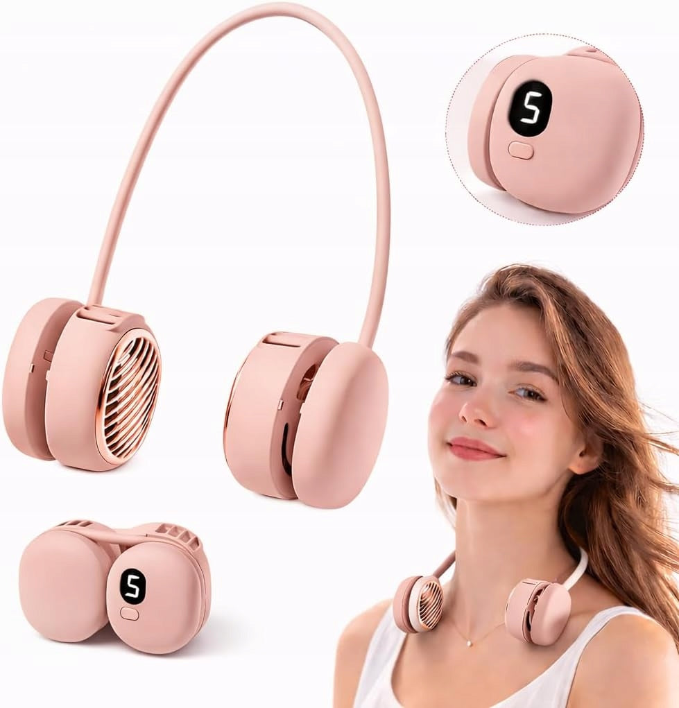 NECK FAN USB FAN PORTABLE 5-LEVEL ADJUSTMENT