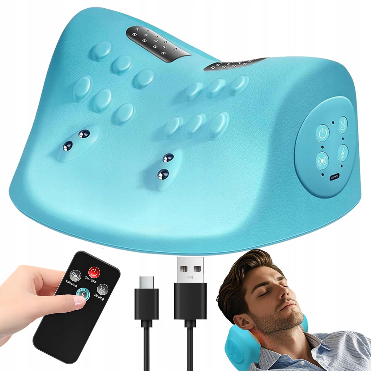 NECK MASSAGE PILLOW HEATING NECK MASSAGER