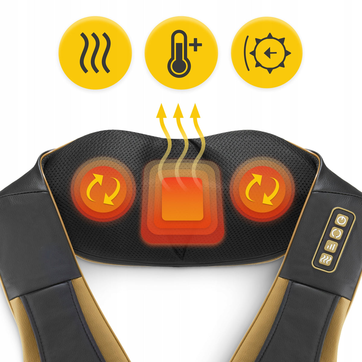 NECK MASSAGER BACK BODY HEATED MASSAGE BELT SHIATSU PRO + Medical device no