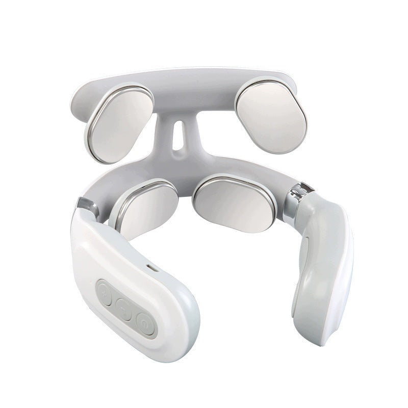 NECK MASSAGER NECK STIFFNESS PAIN CURRENTS EMS 9 HEADS HEATING 4 PROGRAMS