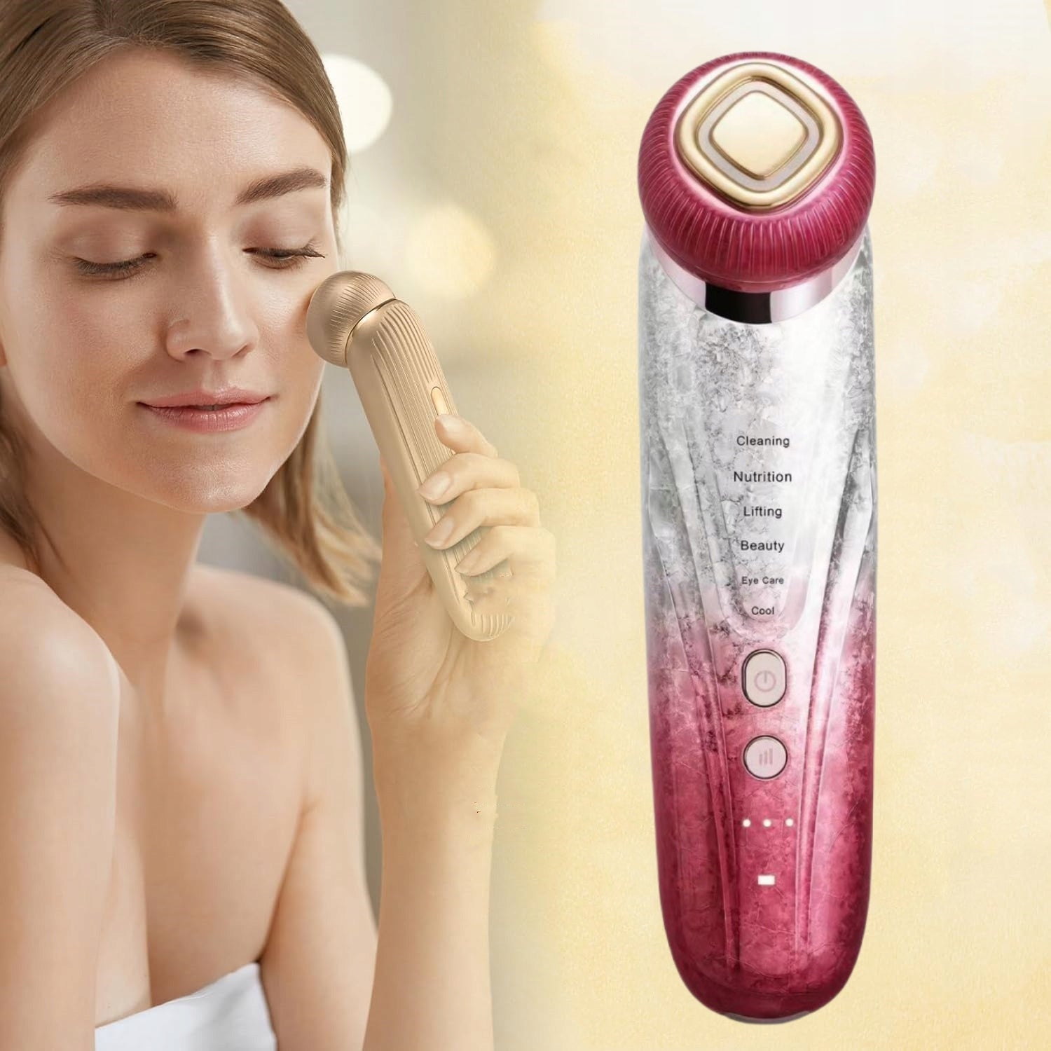 NEEDLELESS MESOTHERAPY 6in1 PHOTOTHERAPY, RF, Microcurrent, Hot and Cold Wraps Brand no brand