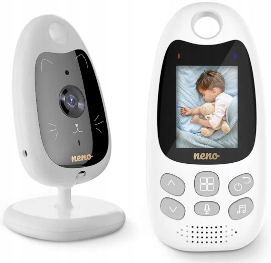 NENO GATO 2 NANNY ELECTRONIC VIDEO CAMERA Color white