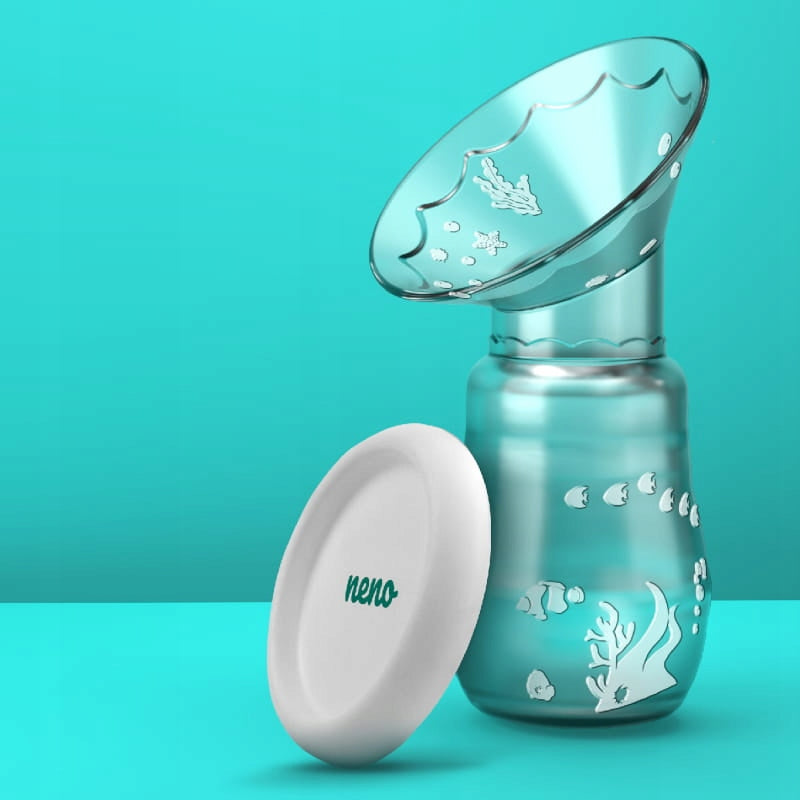 NENO LEITE BREAST PUMP SILICONE MILK COLLECTOR 100 ML BPA FREE Packaging status original