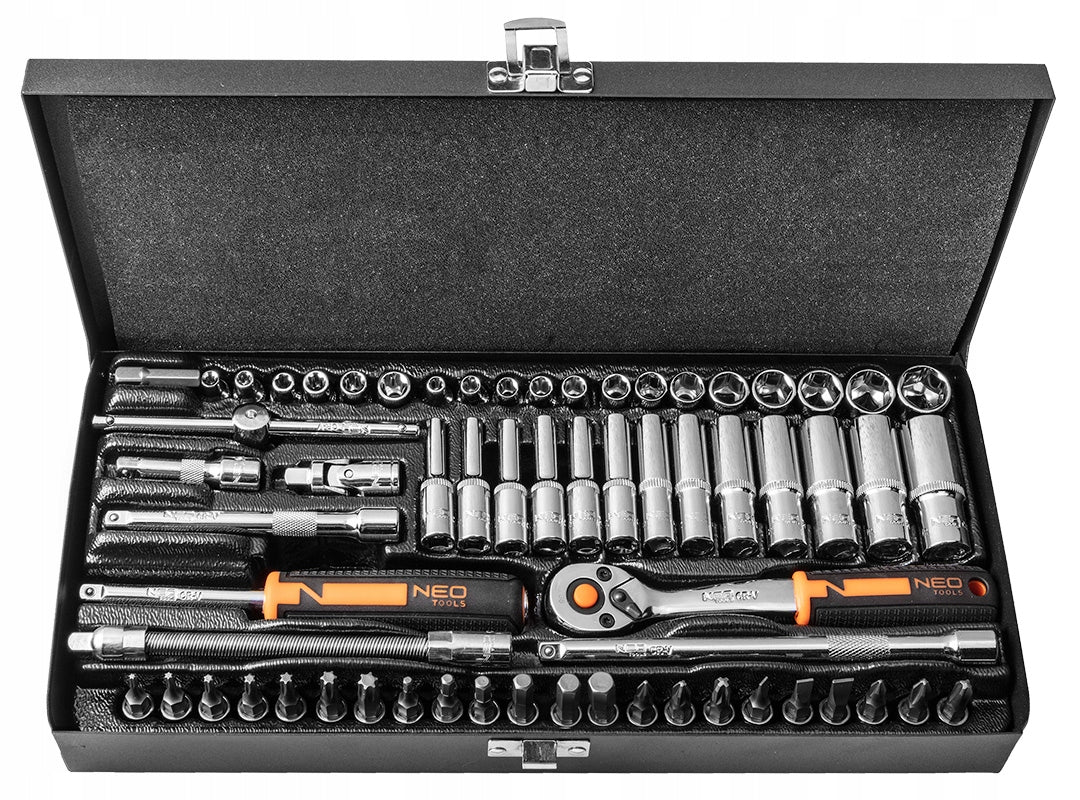 NEO 10-008 Socket wrenches 1/4'' 63 pcs Brand NEO TOOLS