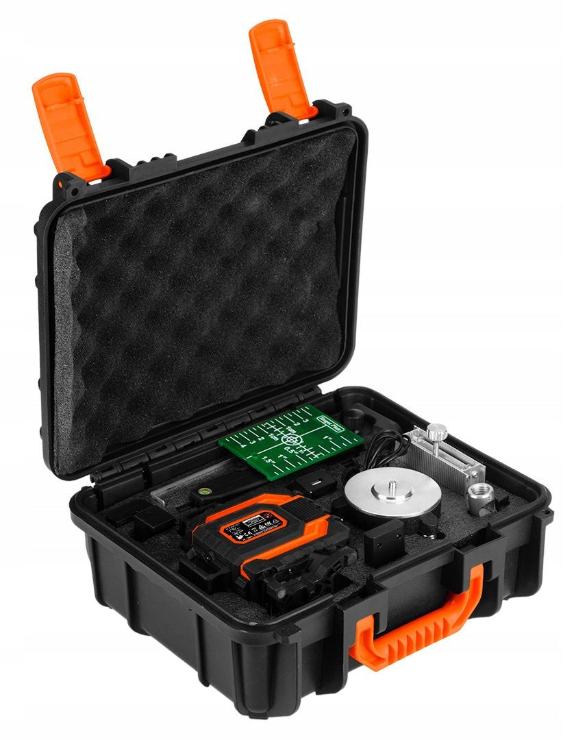 NEO 75-140 Laser 3D 12 Line Green Case Target Shield Charger Brand NEO TOOLS