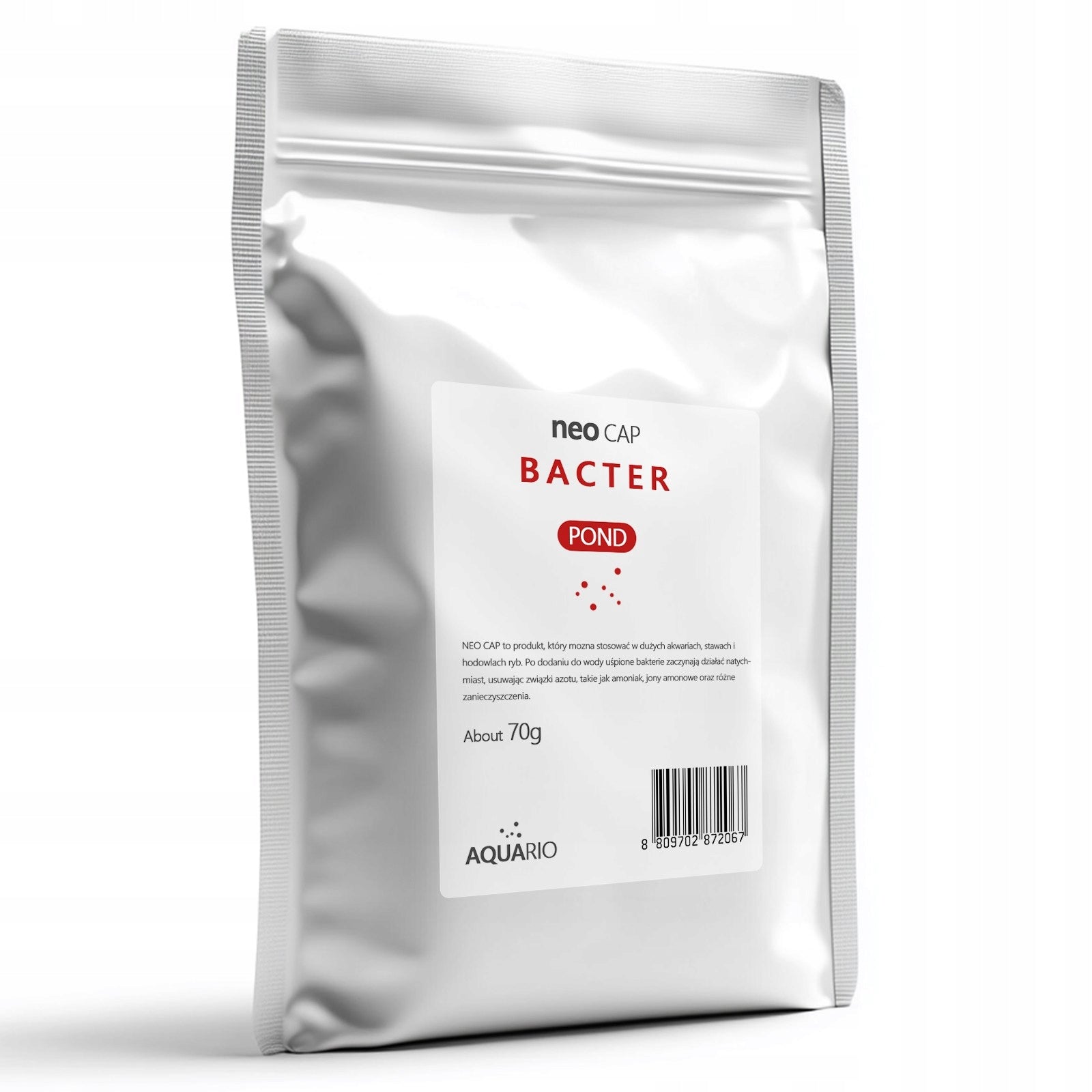 NEO CAP BACTER POND 70G NATURAL BACTERIA FOR MESH 5000L WITHOUT ECO CHEMISTRY