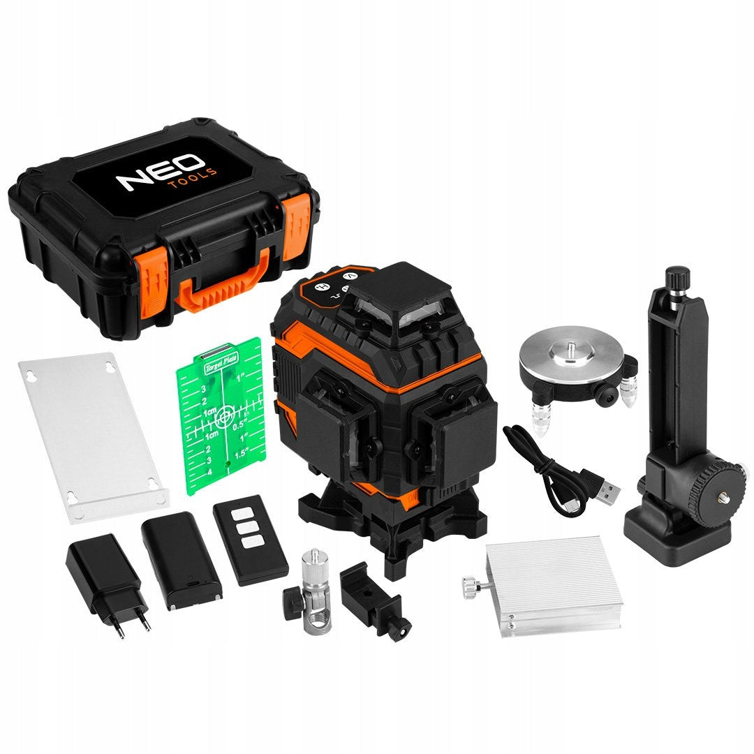 NEO CROSS LASER GREEN 3x360 12 lines, 20m, 2x akum., remote control 75-140
