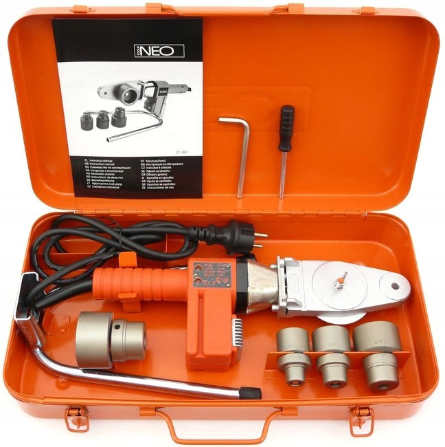 NEO PVC PIPE WELDING MACHINE PP PE 650W BUSHINGS 21-001 Maximum power 650 W