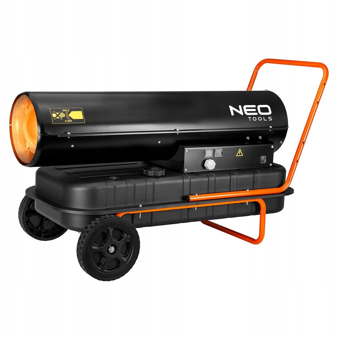 NEO TOOLS 90-082 Oil heater 50kW, tank 50l, wheels