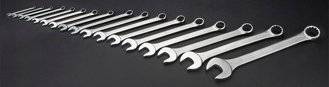 NEO TOOLS Flat Eye Wrenches 8-32 mm, 17 pcs. in Plate Set Manufacturer code OT1019717