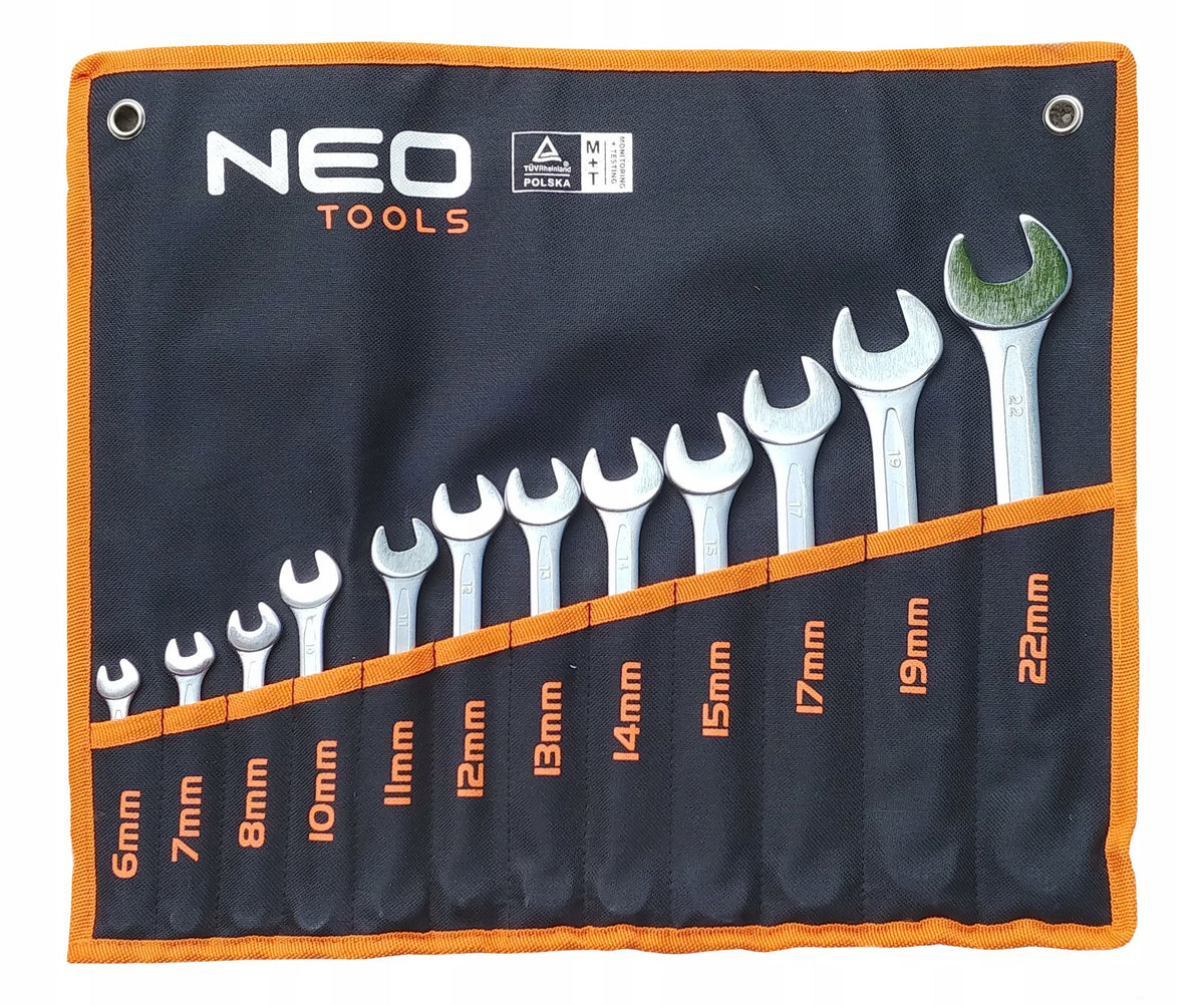NEO TOOLS Flat-eye wrenches 6-22 mm, set of 12 pcs. 09-752