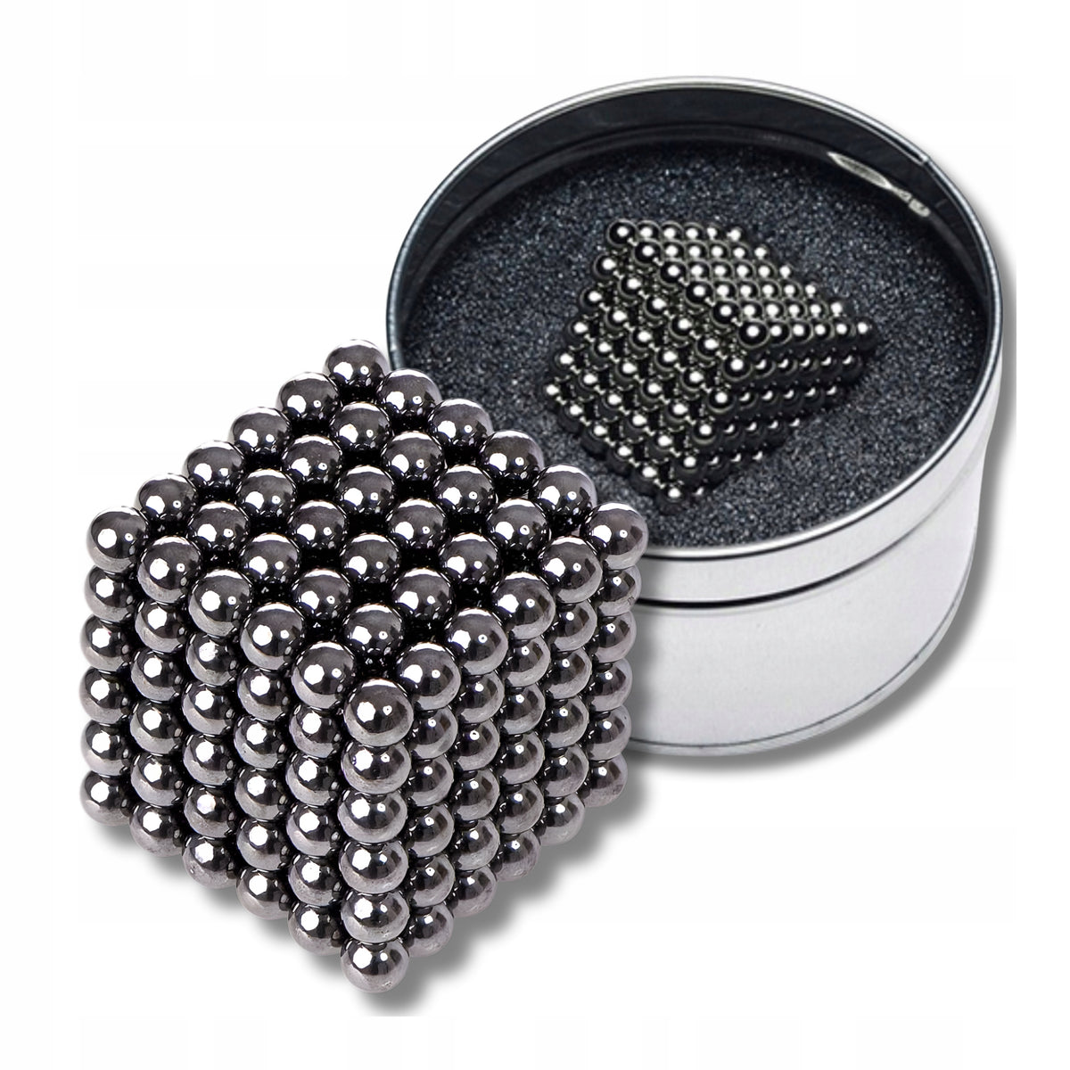 NEOCUBE Blocks MAGNETIC Balls 5 mm 216 pcs Silver Gift For Children