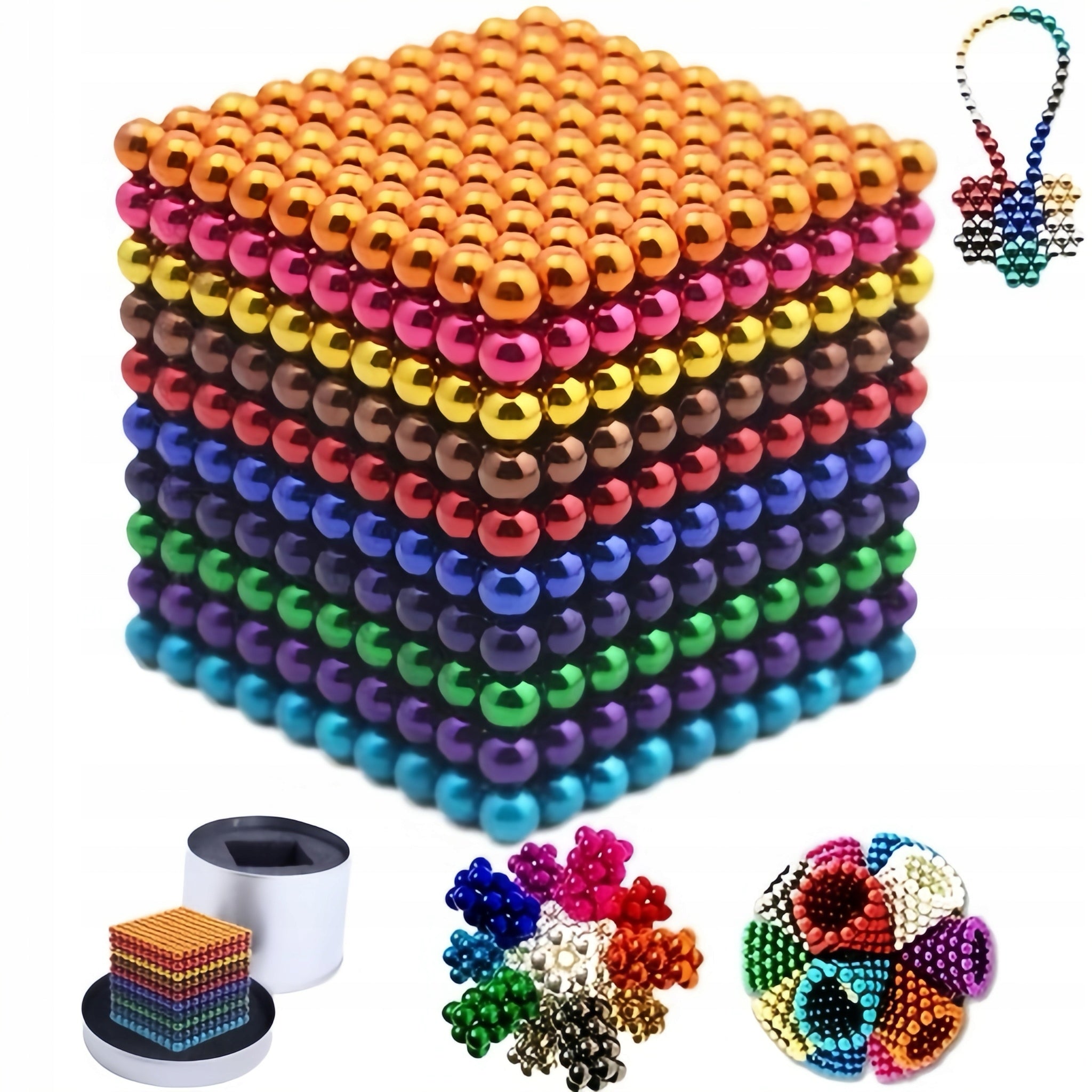 NEOCUBE MAGNETIC BALLS 1000 PIECES 3MM RAINBOW