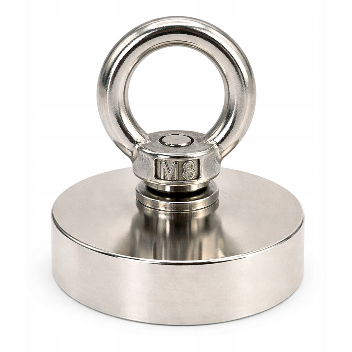 NEODYMIUM MAGNET 80kg Ø42 H9 mm | N52 handle 80 kg STRONG | with ear + ROPE Number of pieces on offer 1 szt.