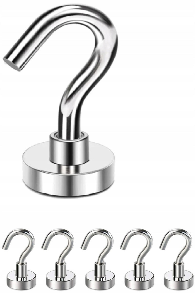 NEODYMIUM MAGNET WITH HOOK 34 KG 5PCS