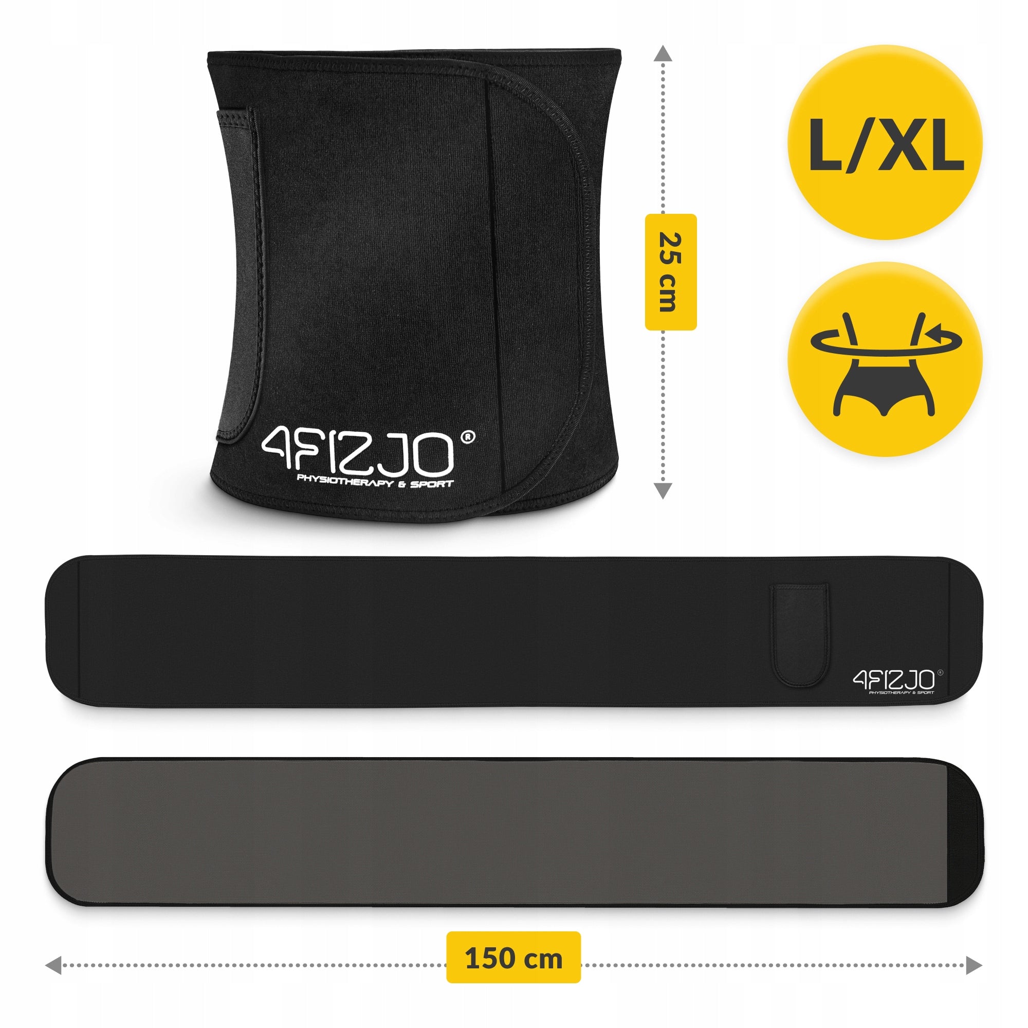 NEOPRENE BELT SLIMMING BELLY SHAPING CORSET SLIMMING WAIST Brand 4FIZJO