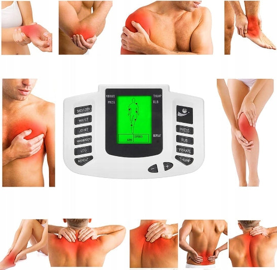 NERVE MUSCLE ELECTROSTIMULATOR TENS EMS STRONG STIMULATOR MASSAGER SET XL Manufacturer code Masażer Ems stopy nogi kark ręce xxl