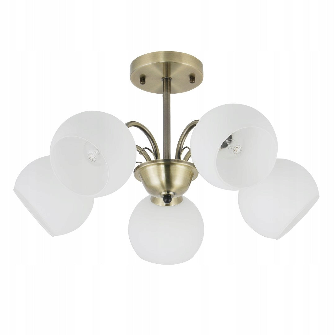 NESTOR Patina pendant lamp 5x40W E27 lampshade white