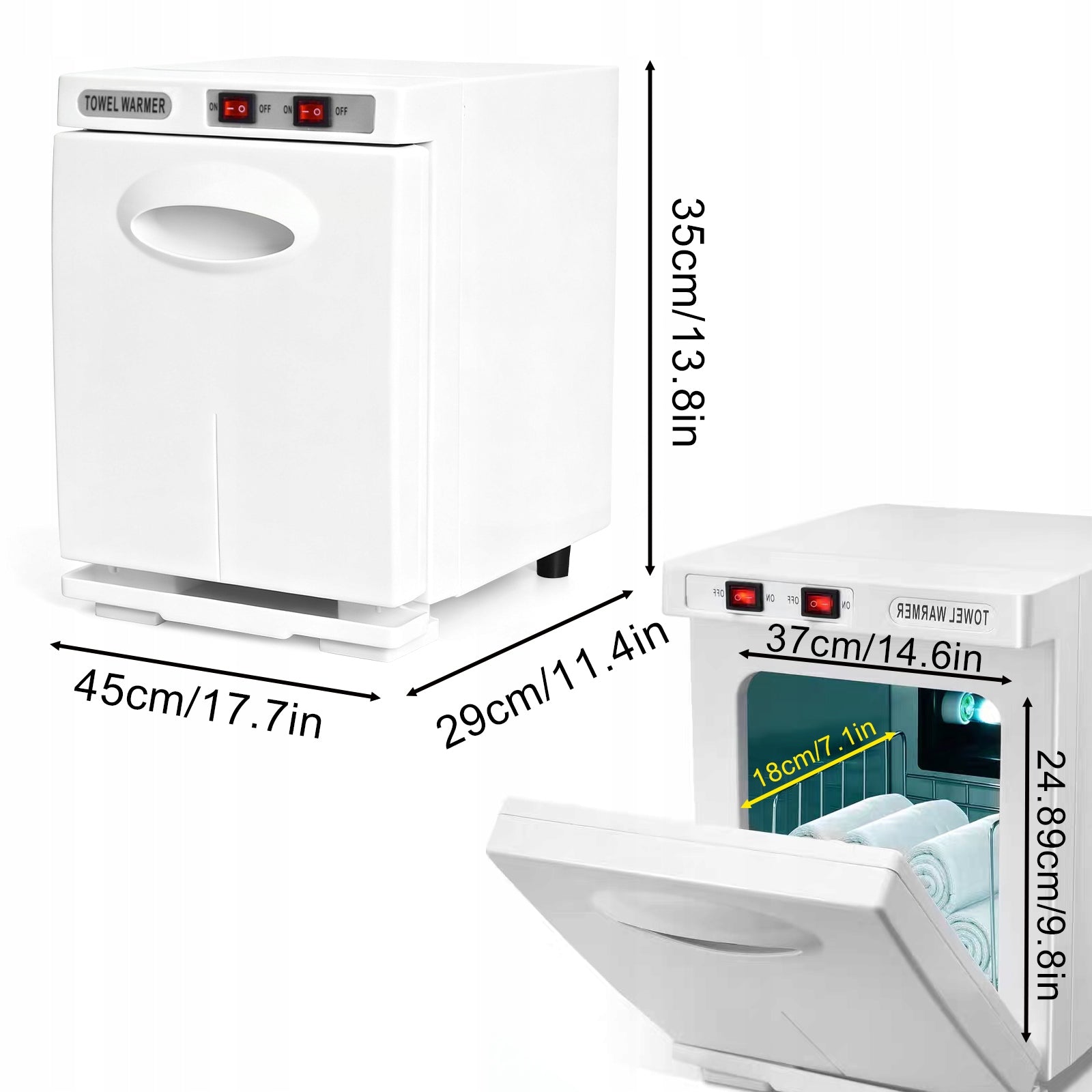 NETTLIFE 5 Liter Towel Disinfection Cabinet, White Medical device no