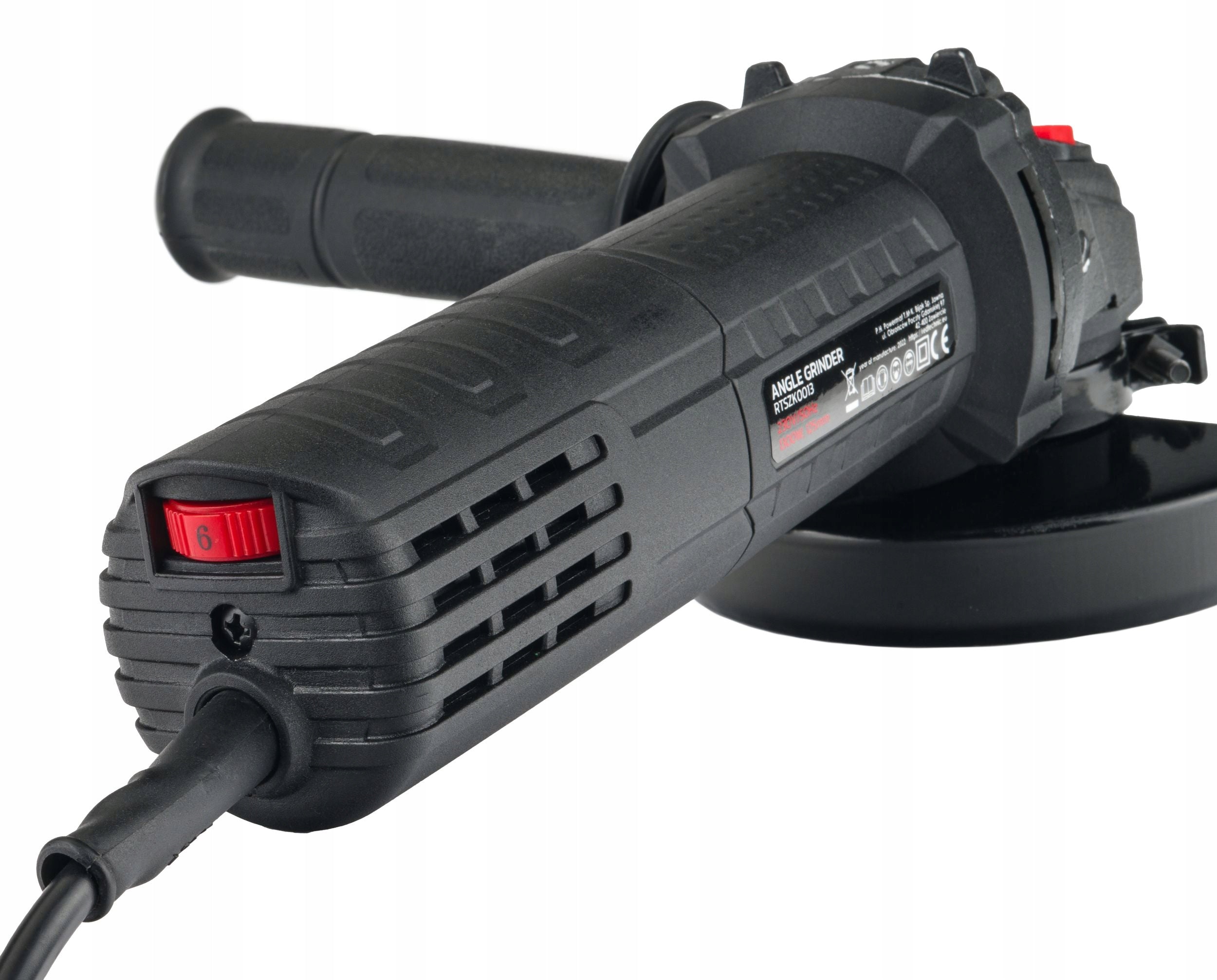 NETWORK ANGLE GRINDER 125MM 1300W DIAX ADJUSTMENT ANGLE + 10 DISCS Maximum speed 11500 RPM