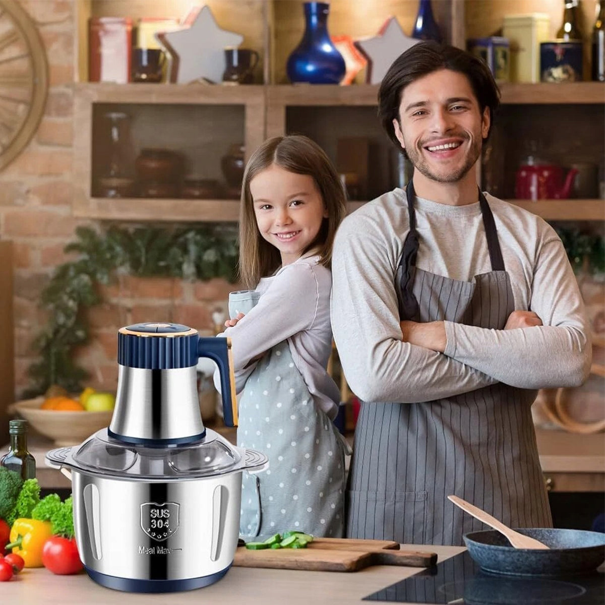 NEW 500W ELECTRIC MEAT AND VEGETABLE MIXER MULTIFUNCTIONAL STEEL Brand no brand