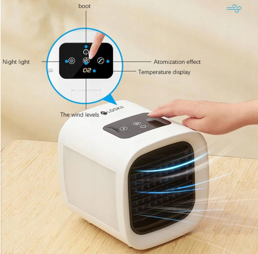 NEW AIR CONDITIONER LOSKII LW-01 POWERFUL MOTOR / QUIET / PURIFIES / HUMIDIFIES