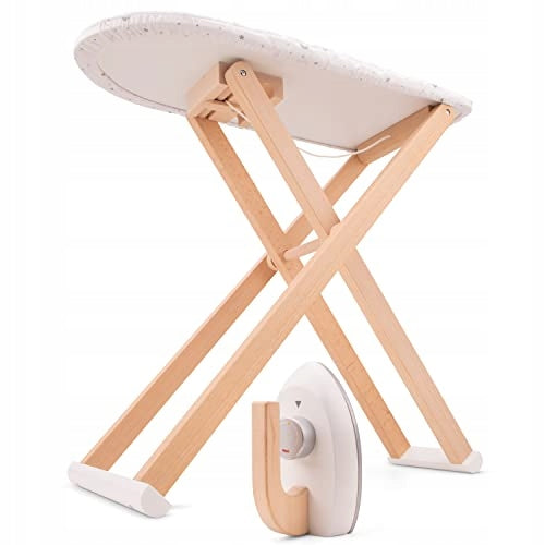 NEW CLASSIC TOYS WOODEN IRONING BOARD + IRON Manufacturer code 0001