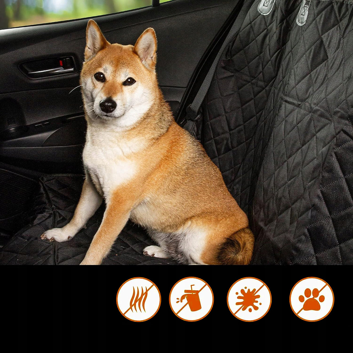 NEW DOG MAT FOR CAR STABLE PADDED COVER 2X BELTS Brand no brand