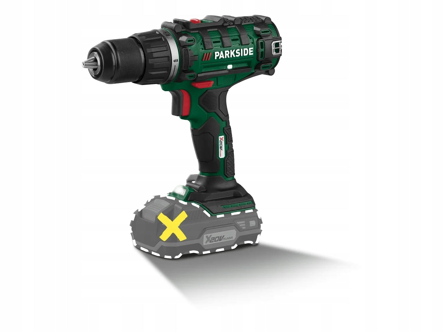 NEW Drill/driver PARKSIDE PABS 20-Li 20V x20v Team SOLO + Suitcase Manufacturer code 764257543
