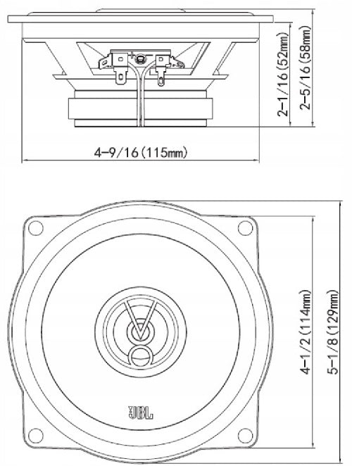 NEW JBL STAGE2 524 13cm 210W CAR SPEAKERS
