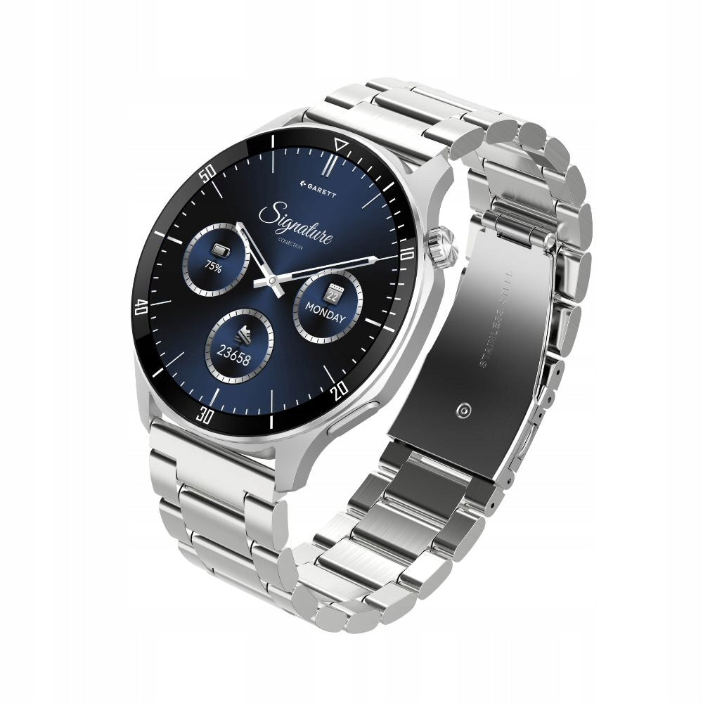 NEW, ORIGINAL Smartwatch Garett Prime silver steel Brand Garett