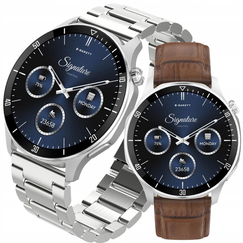 NEW, ORIGINAL Smartwatch Garett Prime silver steel Manufacturer code 5904238485132