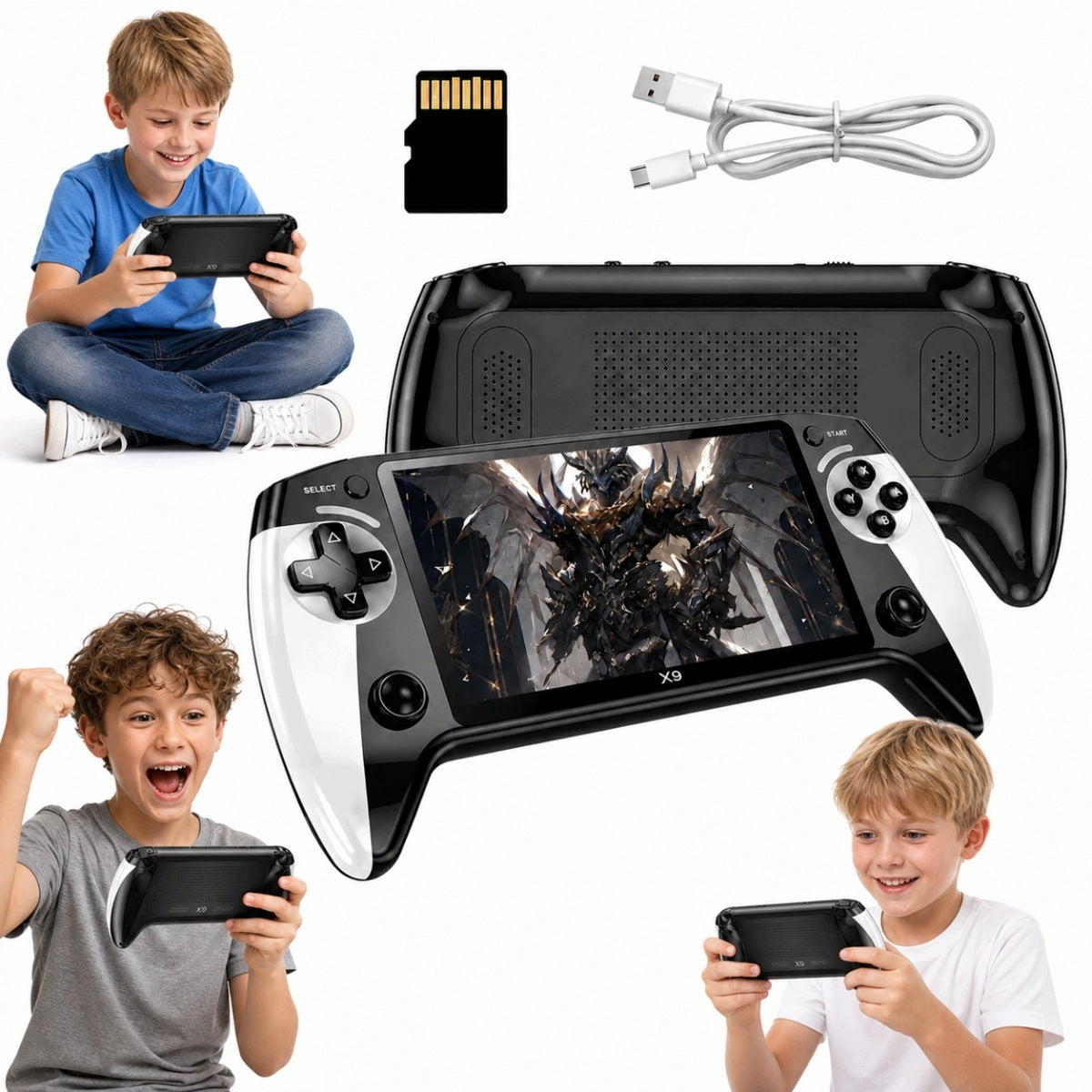 NEW X9 Portable Game Console 5.5-inch Large Screen Arcade Mini