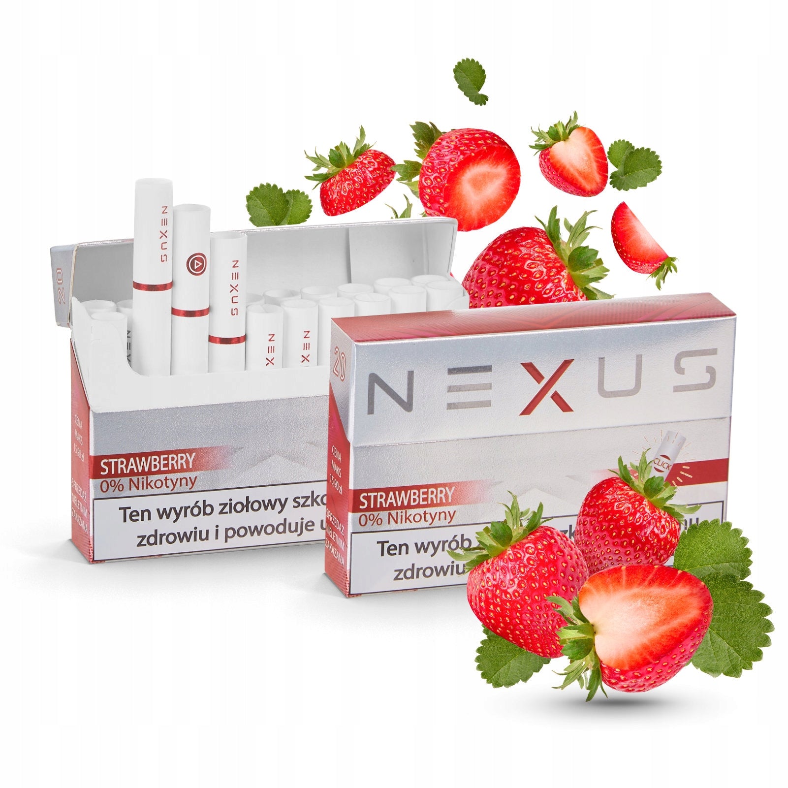NEXUS STRAWBERRY FREE cartridges compatible with IQOS (NOT for Iqos Iluma) Packaging status original