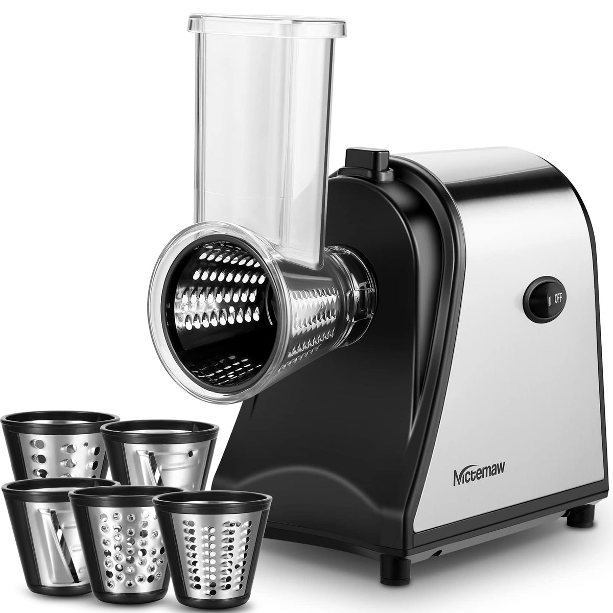 NICTEMAW Electric Vegetable Slicer 250W 5 Blades Large Inlet Manufacturer code 5527-1