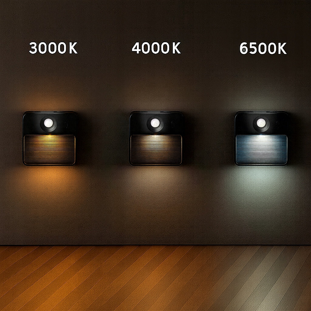 NIGHT LIGHT WITH MOTION SENSOR Masterled Poli Black for 4x Battery Brand Masterled
