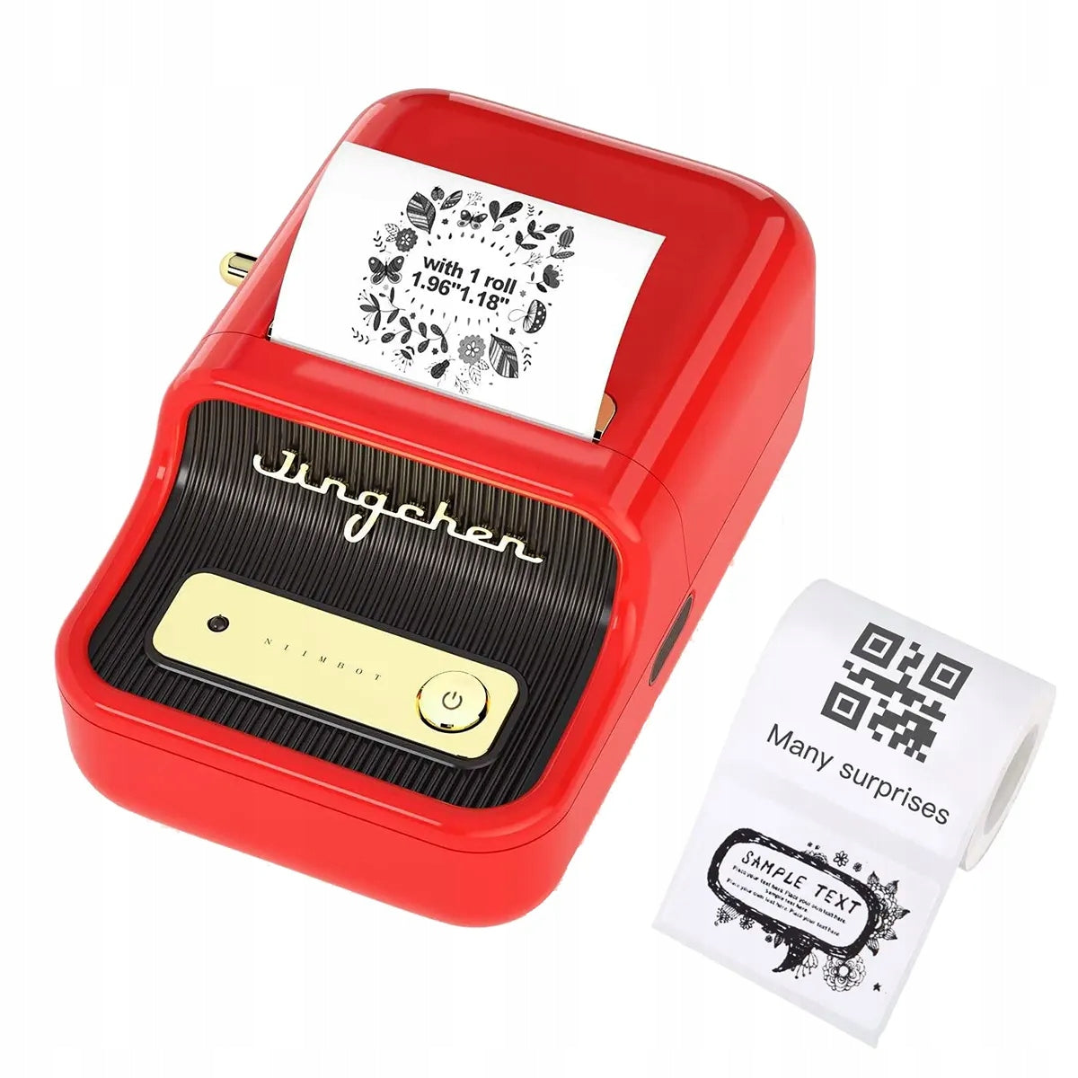 NIIMBOT B21S 50 mm red - label printer, 1 roll