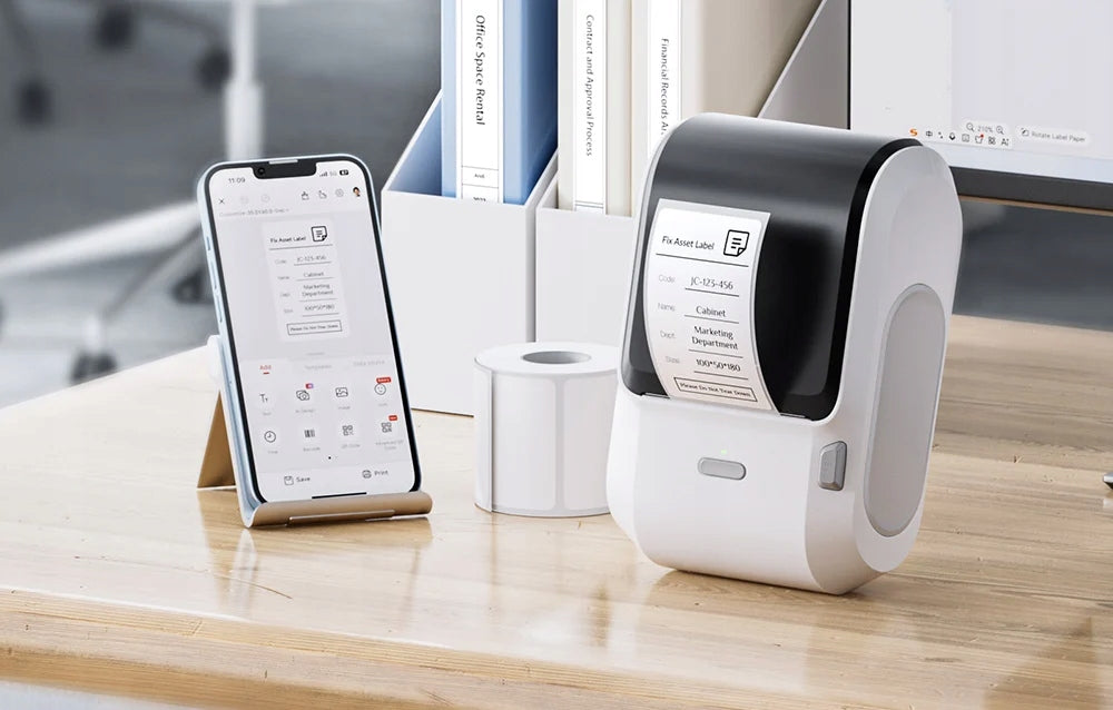 NIIMBOT Portable Bluetooth Label Printer For Barcode Stickers Packaging status original