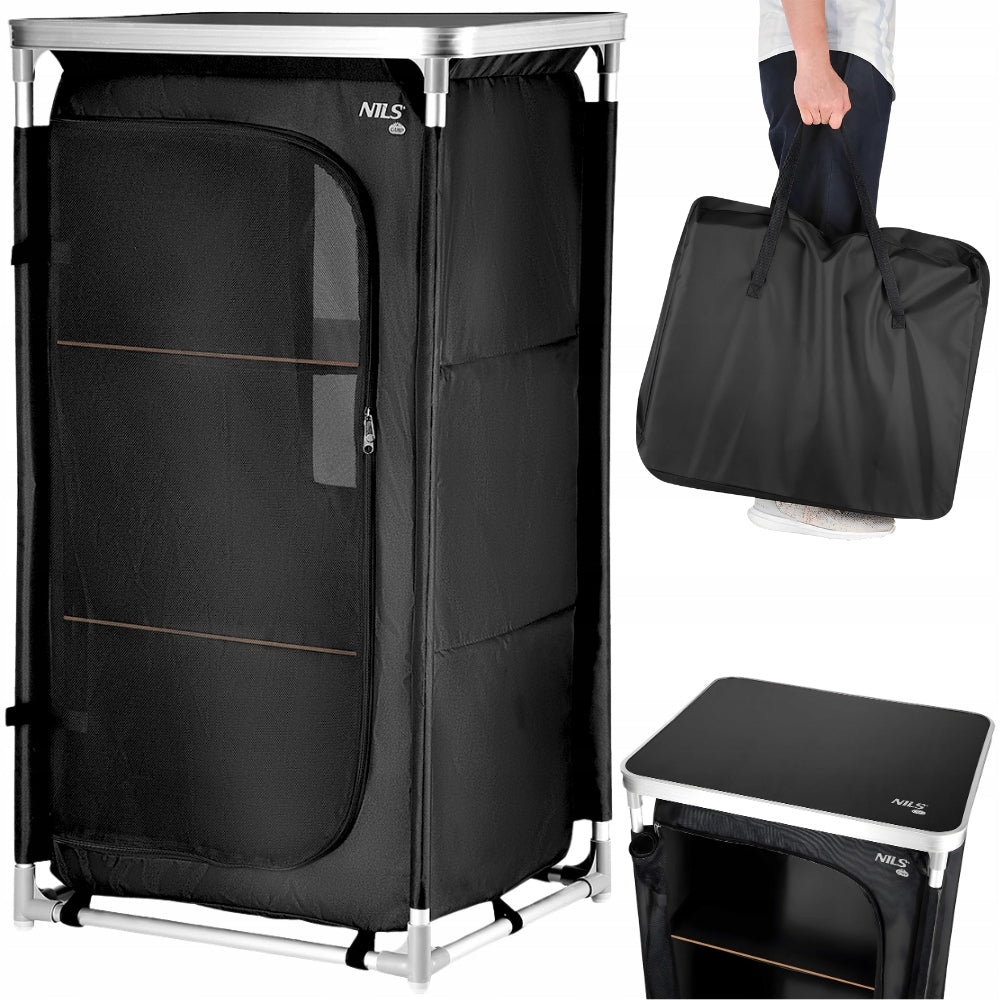 NILS Camping Hiking Cabinet For Food And Beverage Folding With Countertop