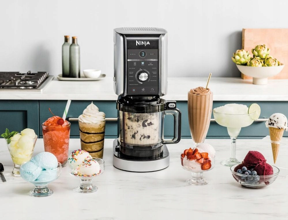 NINJA CREAMi Deluxe Ice Cream Maker, appliance, ice cream machine Packaging status original